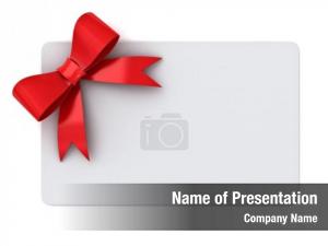 Card blank gift red ribbons