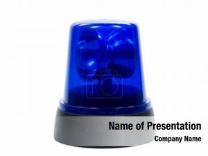 Emergency blue police light 