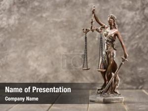 Law lady justice, justice concept PowerPoint Template