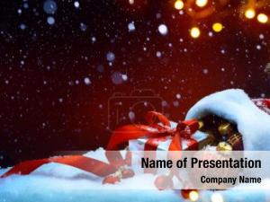 Light; christmas tree festive christmas PowerPoint Template