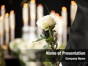 Dolor religion, death man funeral PowerPoint Template