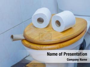 Face toilet paper formed two PowerPoint Template