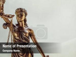 Law lady justice, justice concept PowerPoint Template