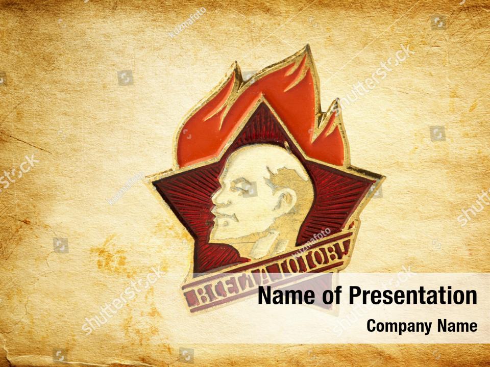 Vintage Ussr PowerPoint Template - Vintage Ussr PowerPoint Background