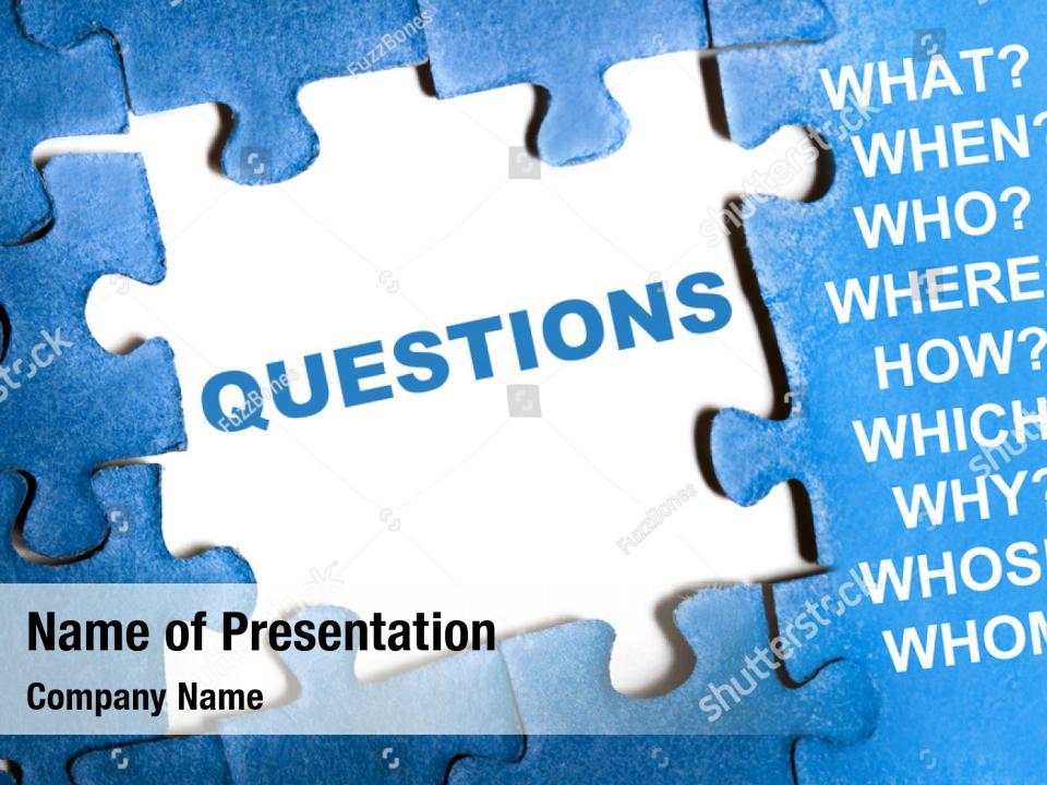 Game Questions Answers PowerPoint Template Game Questions Answers   Game Questions Answers Powerpoint Template 