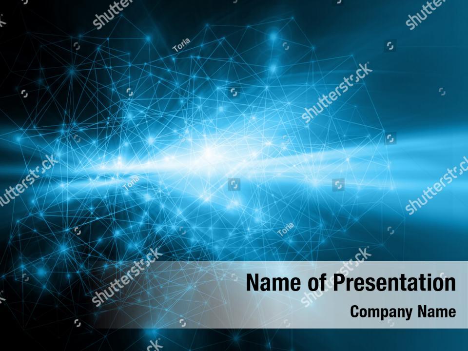 Technical lines abstract connected PowerPoint Template - Technical ...