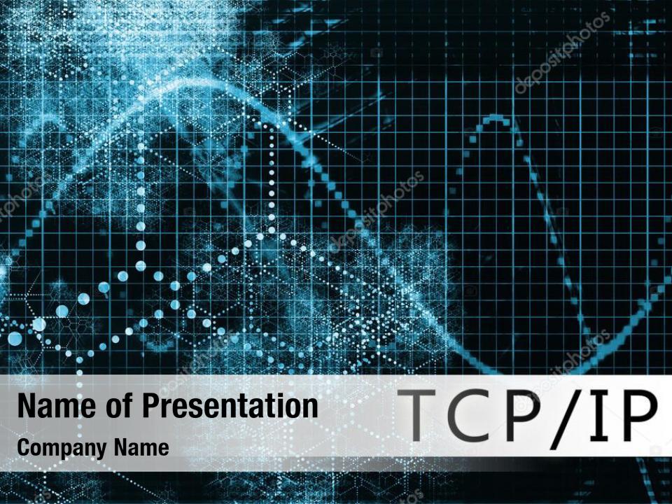 Daten-TCP/IP blaue Hintergrundillustration