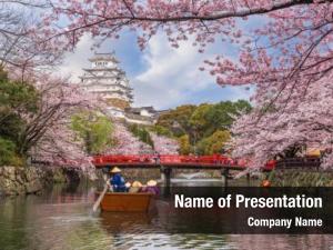 Himeji japan powerpoint background PowerPoint Template