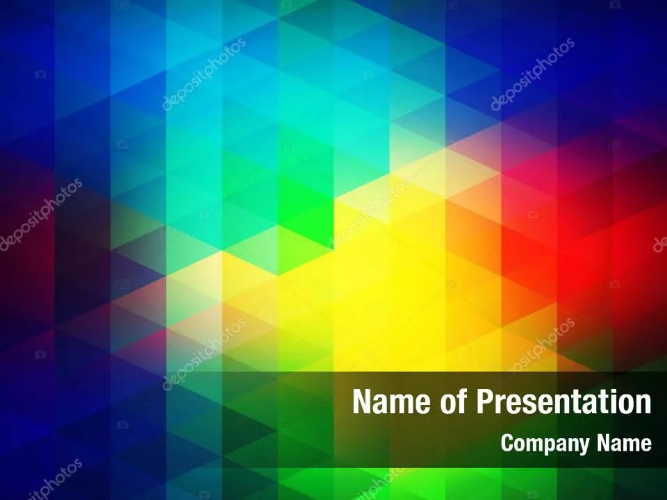 Colorful Triangles Background
