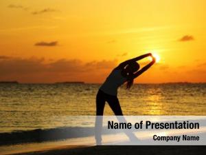 Beach Yoga PowerPoint Templates - Beach Yoga PowerPoint Backgrounds ...