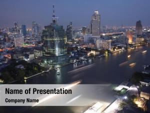 Bangkok night view (large format