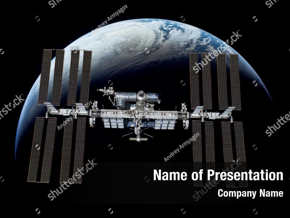 Telecommunications International Space Station PowerPoint Template ...