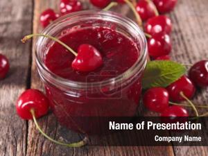 Cherry jam PowerPoint Template