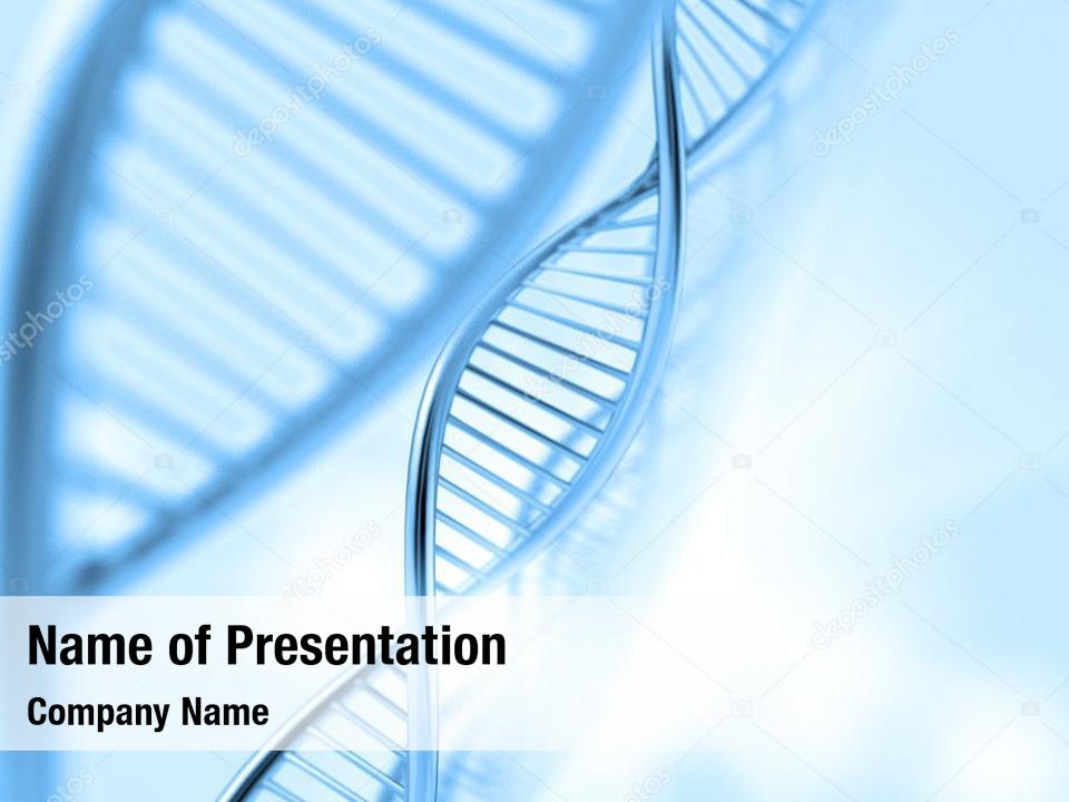 Dna Strand Powerpoint Template Free Download Animated