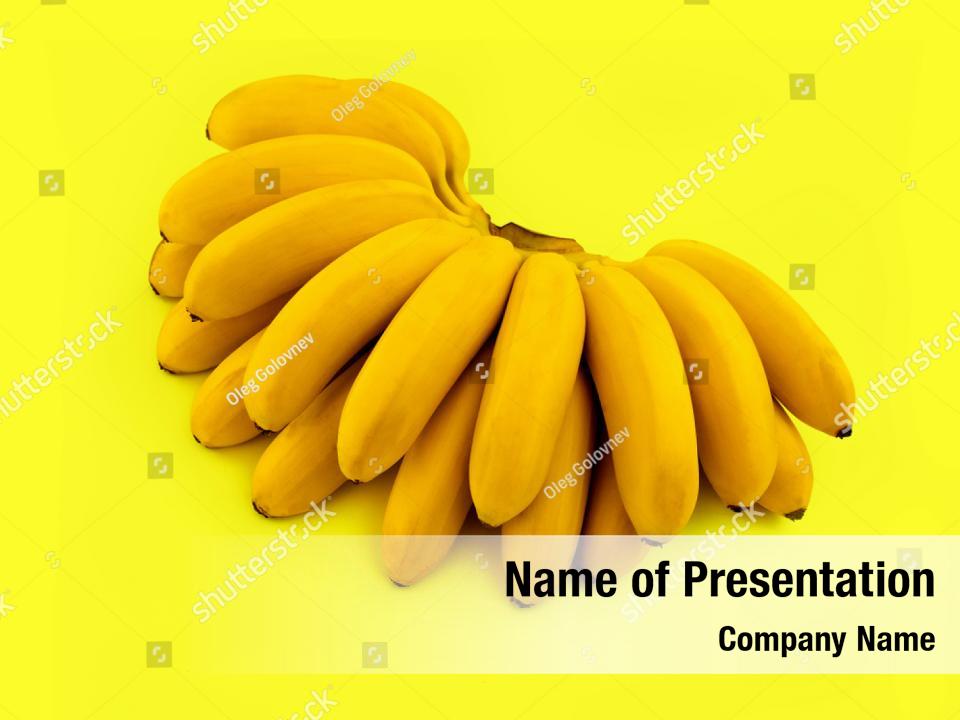 Mini Bananas Powerpoint Background PowerPoint Template - Mini Bananas ...