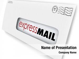 Words express mail envelope delivering