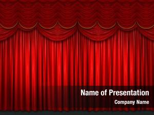 Red Curtain PowerPoint Templates - Red Curtain PowerPoint Backgrounds ...