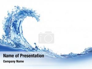 Water illustration cool wave blue