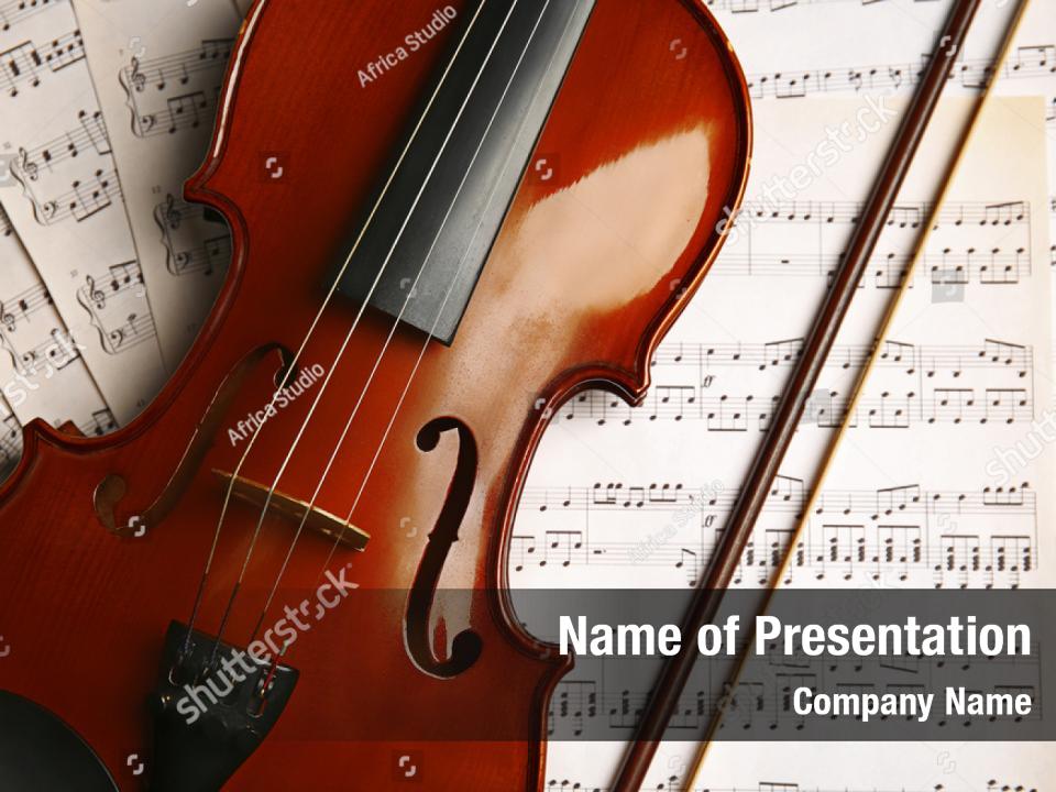 powerpoint presentation templates violin