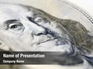 Franklin portrait benjamin hundred dollar PowerPoint Template