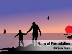 Gulls at Sunset PowerPoint Templates - Gulls at Sunset PowerPoint ...