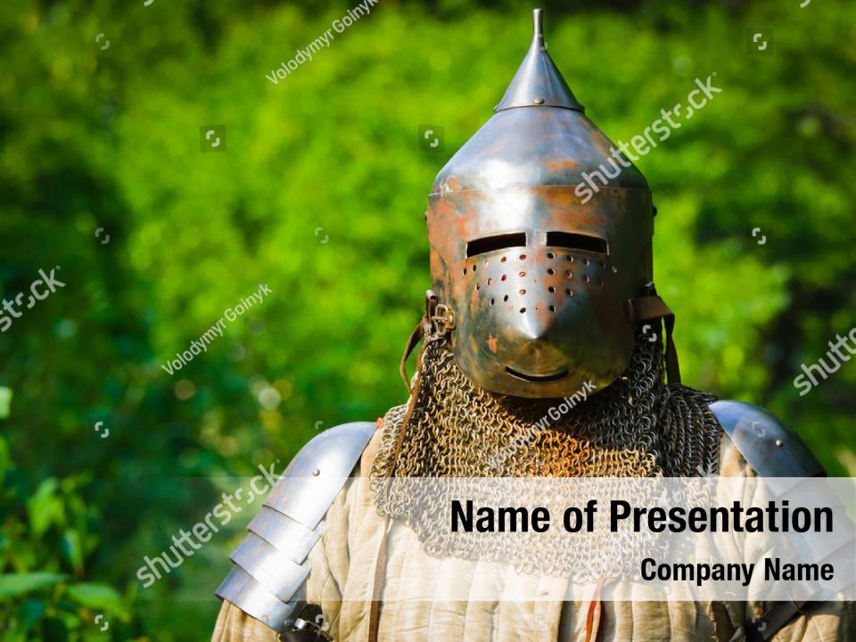 Medieval armour PowerPoint Template Medieval armour PowerPoint Background