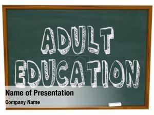 Education words adult written chalkboard