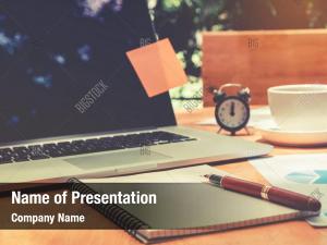 Desk Laptop PowerPoint Templates - Desk Laptop PowerPoint Backgrounds ...