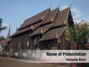 Chiang wooden temple mai, thailand