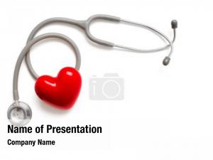 Heart stethoscope red table 