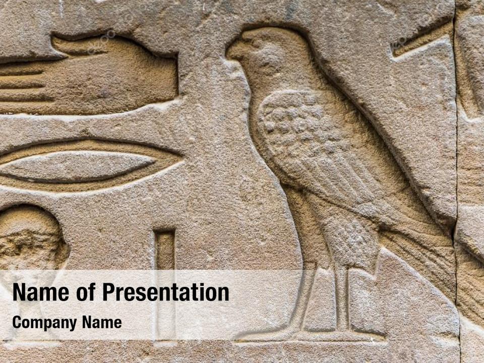 Ancient egyptian wall PowerPoint Template Ancient egyptian wall