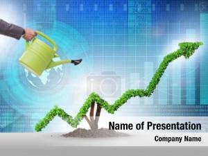 Concept businessman investment watering financial