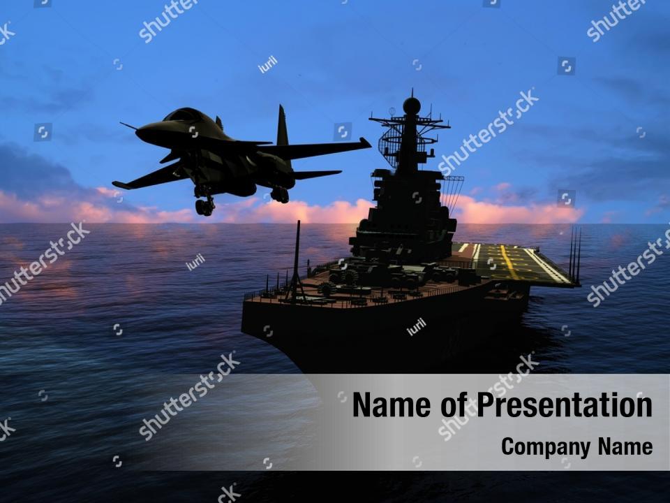 Silhouette of a military PowerPoint Template - Silhouette of a military ...