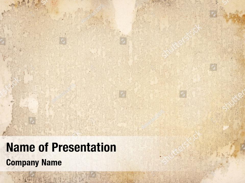 Ancient texture old paper PowerPoint Template - Ancient texture old