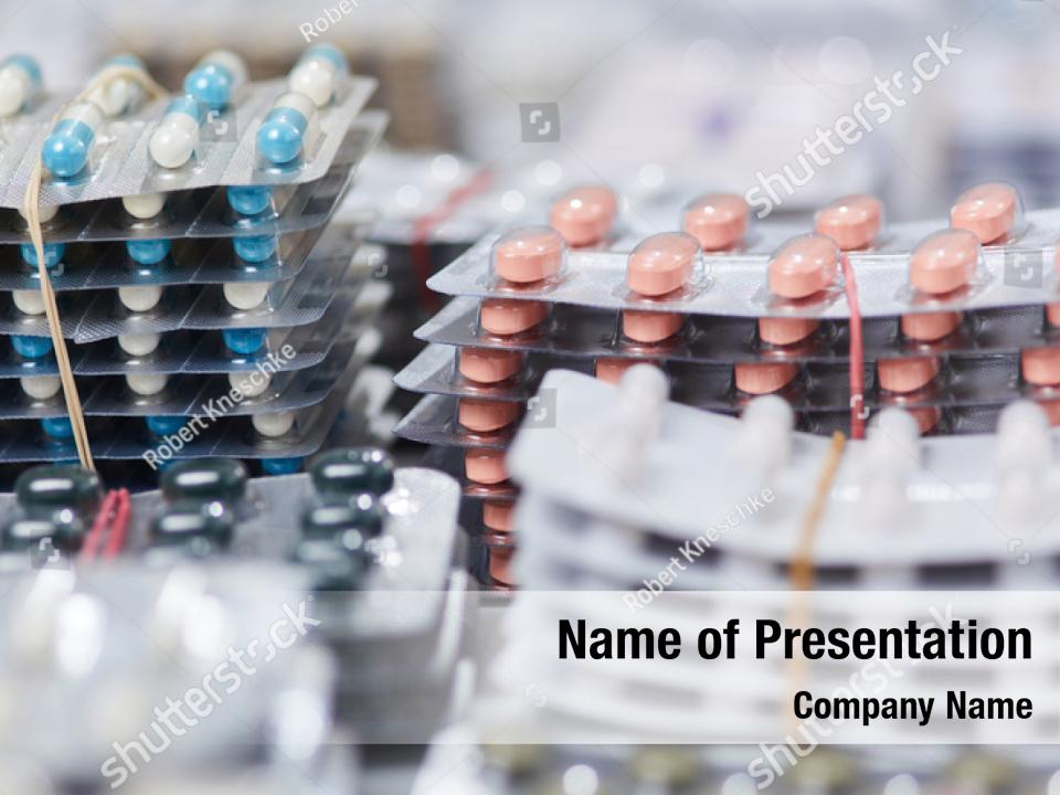 Pack Of Pills PowerPoint Template - Pack Of Pills PowerPoint Background