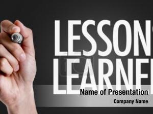 Text: hand writing lessons learned