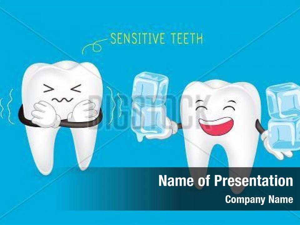 Orthodontic sensitive teeth PowerPoint Template Orthodontic sensitive