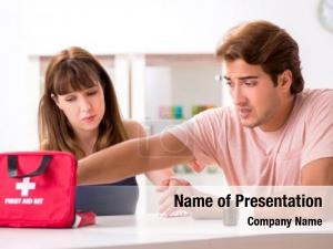 Getting young family treatment first PowerPoint Template