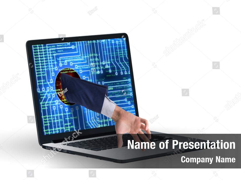 Trying computer hacker PowerPoint Template - Trying computer hacker ...