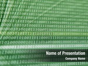 Streaming binary code   PowerPoint Template