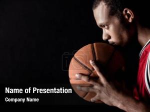 African side view sporty man PowerPoint Template