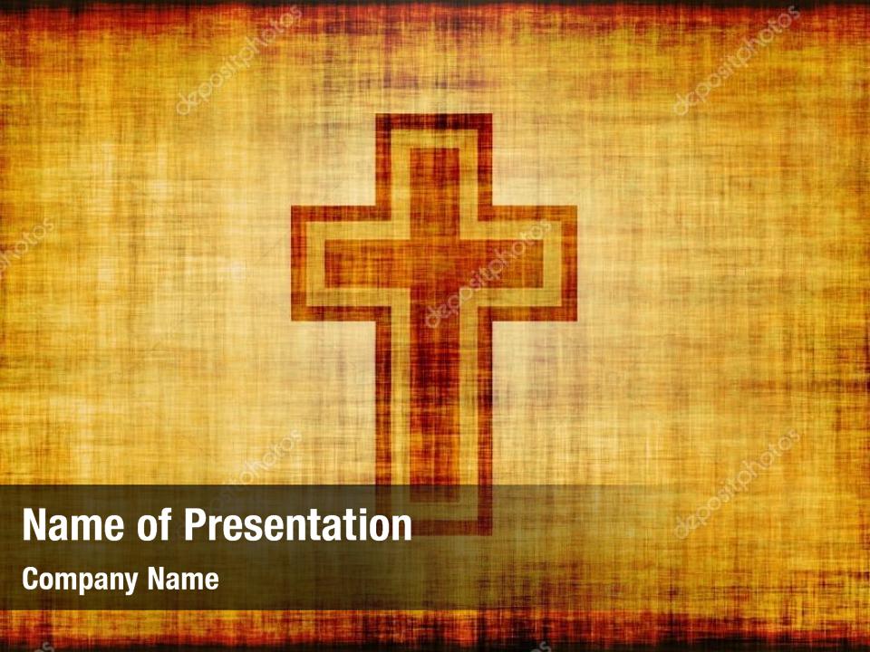 Bible and cross PowerPoint Template Bible and cross PowerPoint Background