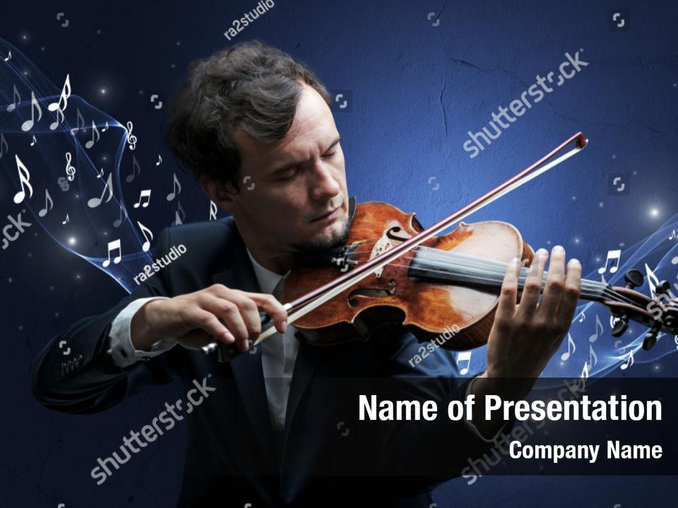 Lonely Musical Composer Powerpoint Template - Lonely Musical Composer 