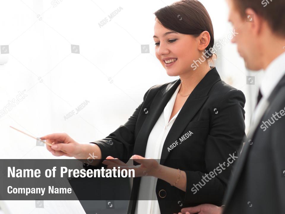 Businesswoman Showing Business Woman Powerpoint Template Businesswoman Showing Business Woman Powerpoint Background