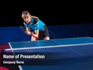 Table young girl tennis player