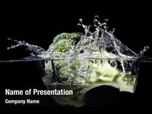 Photography high speed broccoli splash