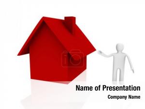 Red Home PowerPoint Template
