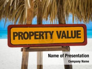 Sign property value beach 