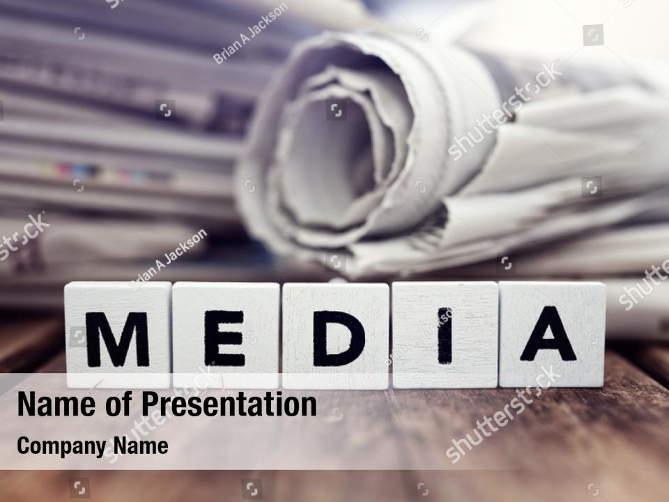 Media And Newspaper Powerpoint Template Media And Newspaper Powerpoint Background
