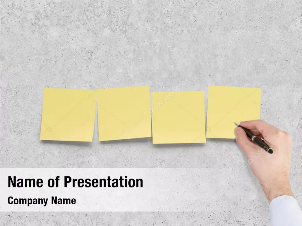 Sticky Note on Gray Wall